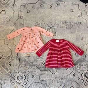 2 Hanna Andersson dresses, 6-12 month